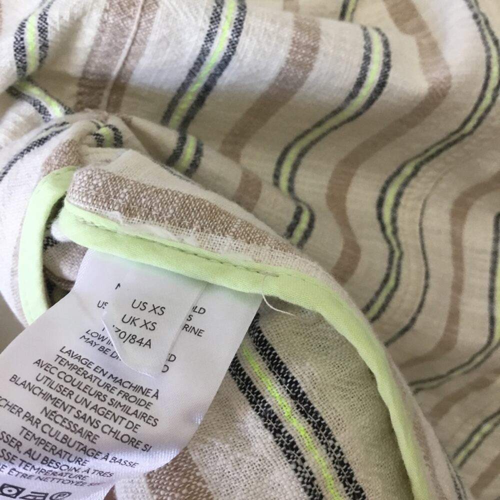 Anthropologie Maeve Cream Danielle Striped Blazer - Picture 8 of 16